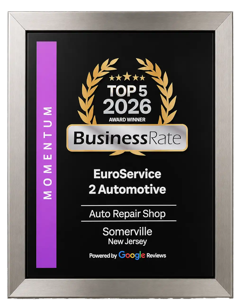 BusinessRate Top 5 2026 EuroService 2 Automotive Award